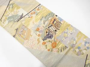 都大路几帳紋織出し袋帯